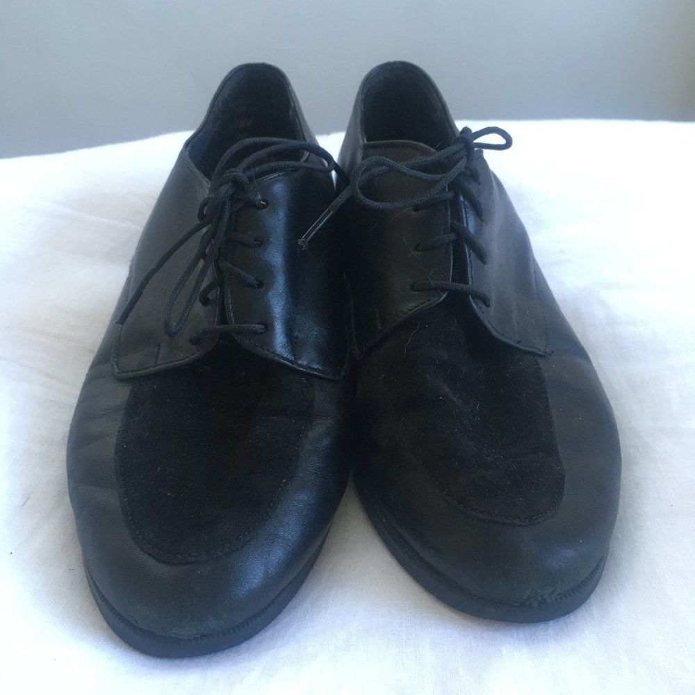Black Suede & Leather Oxford